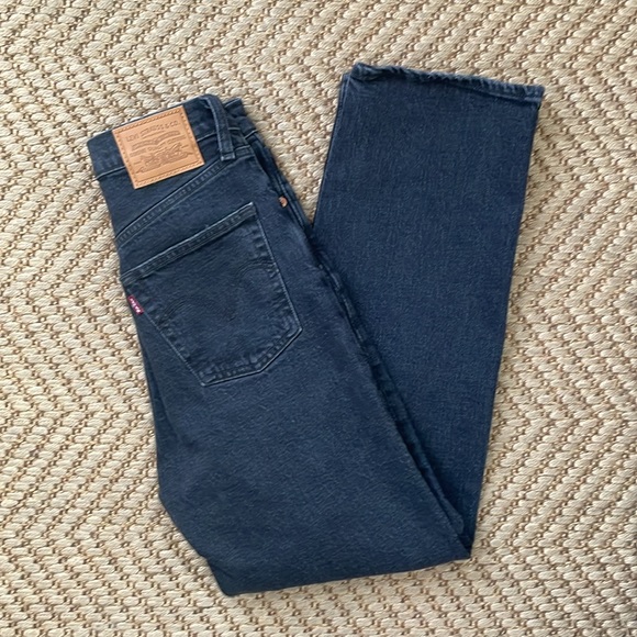 Levi's Denim - Levi's - Ribcage Straight Ankle - Denim Jeans - Black - 25 x27